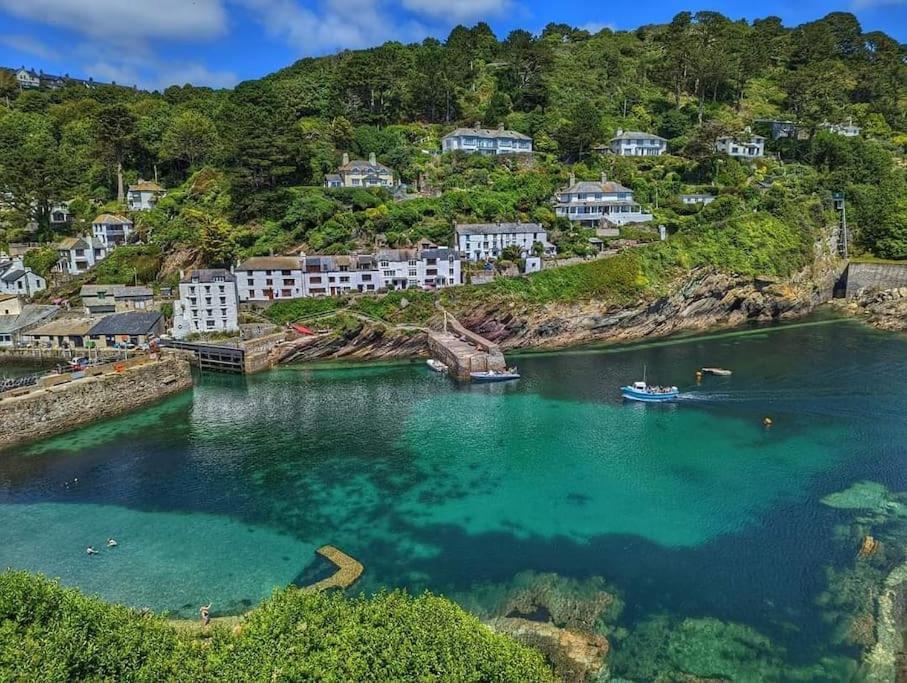 Bijou Coastal Apartment In Polperro With Hot Tub Onsite Parking Downhill Walk To Village 外观 照片