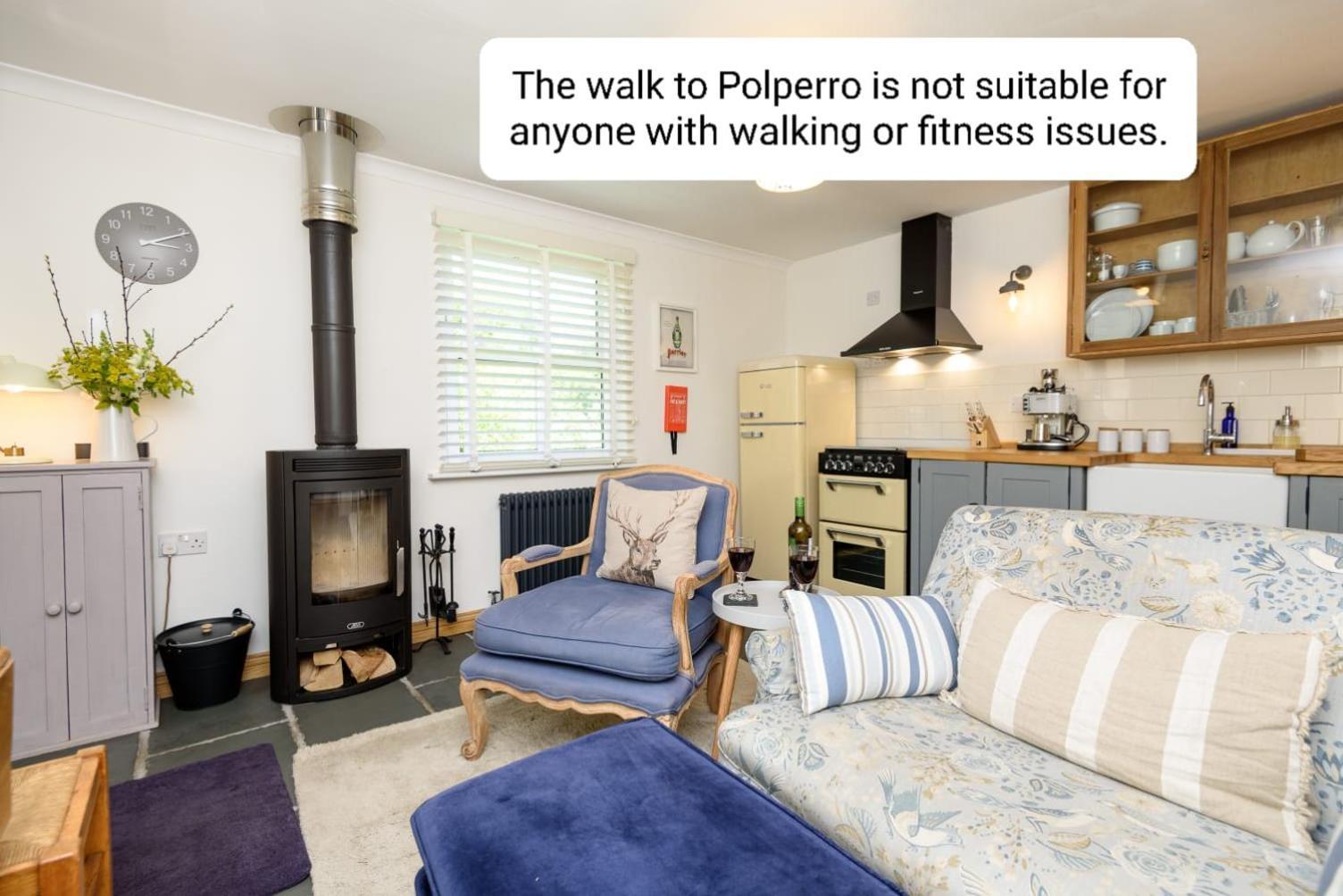 Bijou Coastal Apartment In Polperro With Hot Tub Onsite Parking Downhill Walk To Village 外观 照片